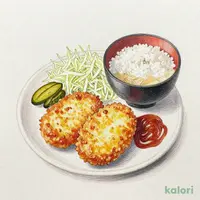 コロッケ定食