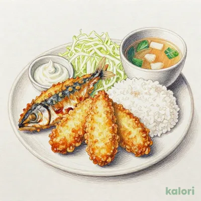 ミックスフライ定食