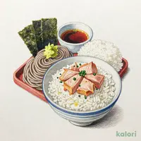 漬けまぐろ丼とざるそば