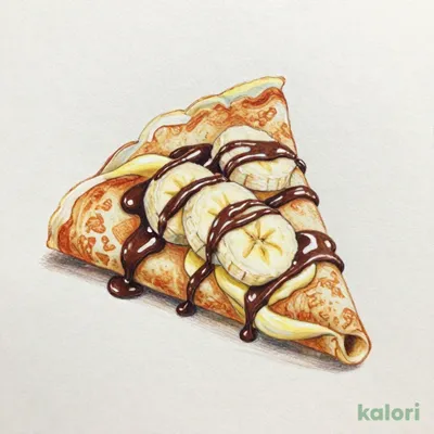 Banana Chocolate Custard Crepe