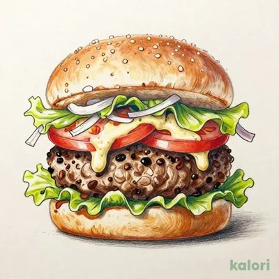 Morning Vegetable Burger - Aurora Sauce -