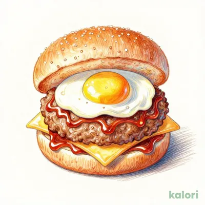 Soy Morning Melty Cheese Burger - Teriyaki Sauce -