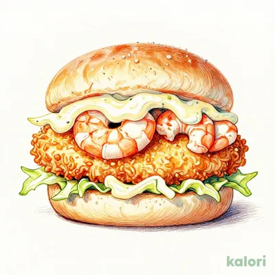 海老カツバーガー
