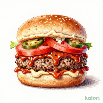 スパイシーダブルモスバーガー