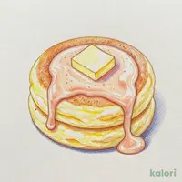 【イートイン限定】ふんわりスフレパンケーキ ＜国産白桃ソース＞