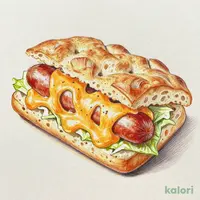 黄金(おうごん)チーズソースのフォカッチャ