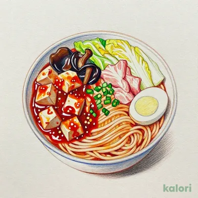 Chilled Gomoku Moko Tanmen (Spicy Noodle Soup)