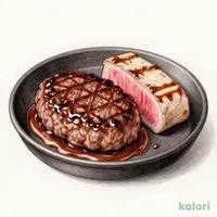 牛肩ロースステーキ&ハンバーグ 100g