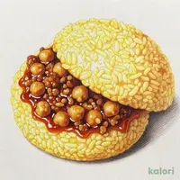 【冷凍】ライスバーガー ひよこ豆と鶏肉のキーマカレー 2個