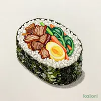 【味を見直しました】キンパ プルコギ １本（８切れ）