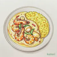 【1辛】素材を生かした ほたてと海老のビスクカレー
