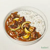 【2辛】和出汁と牛肉の大盛りカレー