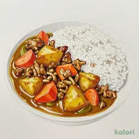 Vegetable and Minced Pork Large Portion Curry