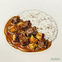 【３辛】不揃いの牛肉でつくった焙煎スパイスの大盛りカレー