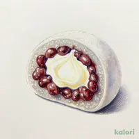 Cream Daifuku (Mochi Stuffed with Cream), 4 pcs