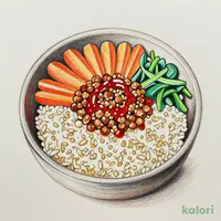 Bibimbap with Mochi-Mugi Rice