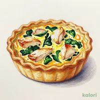 チキンとほうれん草のキッシュ
