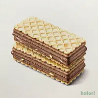 【大袋】ダブルサンドウエハース ピーナッツチョコ味