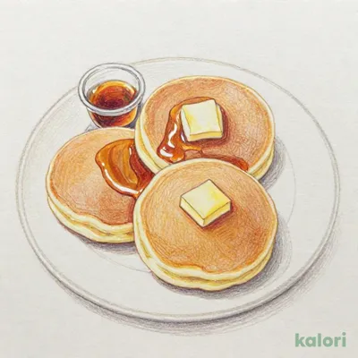 おこさまパンケーキ（蜂蜜入メイプル風味シロップ添え）