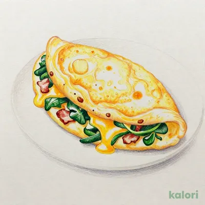 ほうれん草とベーコンのスペイン風チーズオムレツ