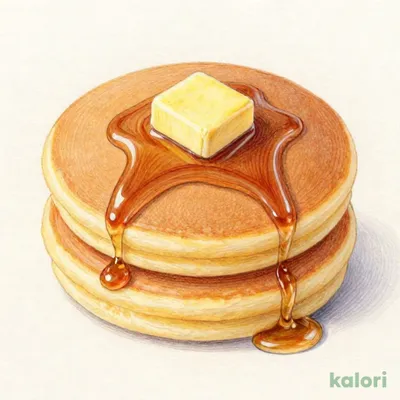 クラシックパンケーキ（蜂蜜入メイプル風味シロップ添え）