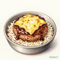 炙りチーズソースのデミグラスハンバーグドリア