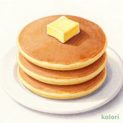 背徳の芳醇削りバタークラシックパンケーキ（蜂蜜入メイプル風味シロップ添え）【蜂蜜入ﾒｲﾌﾟﾙ除く】