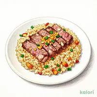 Misuji Beef Steak with Garlic Pilaf