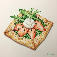 スモークサーモンのガレット
