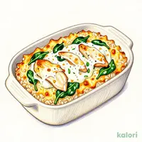 チキンとほうれん草のドリア