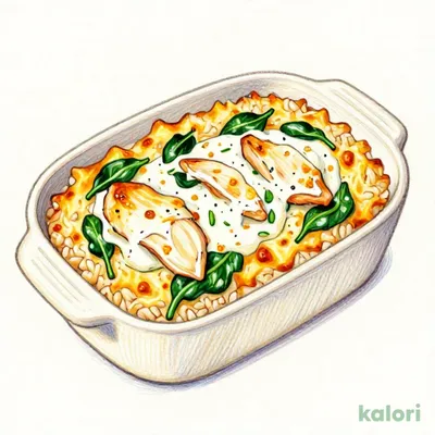 チキンとほうれん草のドリア