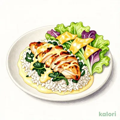 チキンとほうれん草のドリア＆サラダ・ドリンクセット【ドリンク除く】