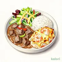 ビーフシチューと海老のダブルドリア＆サラダ・ドリンクセット【ドリンク除く】