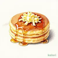 背徳の芳醇削りバターふわっとろパンケーキ（蜂蜜入メイプルシロップ添え）【蜂蜜入ﾒｲﾌﾟﾙ除く】