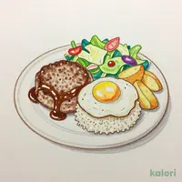 Kids Loco Moco Plate