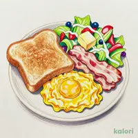 ⑤スクランブルエッグコンビモーニング