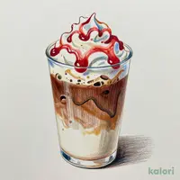 アイスストロベリーショコラ ラテ