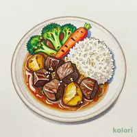 グリル野菜ととろけるビーフシチューのご馳走プレート