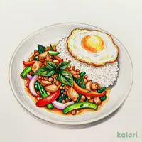 彩り野菜とバジルのガパオライス【選択ﾄﾞﾘﾝｸ・ｹｰｷ除く】