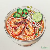海老のトムヤム・フォー冷麺【選択ﾄﾞﾘﾝｸ・ｹｰｷ除く】