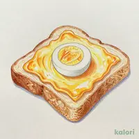 （サービス）ハーフチーズトースト＆ゆで玉子