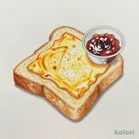 (サービス)ハーフチーズトースト&カヤジャム