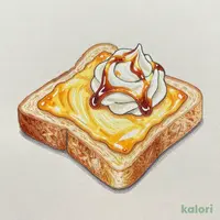 (サービス)ハーフチーズトースト&キャラメルホイップ