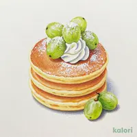 シャインマスカットの冷やしパンケーキ【蜂蜜入ﾒｲﾌﾟﾙ除く】