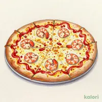 チーズの虜シカゴピザ海老トッピング