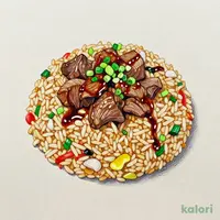 牛カルビガーリックピラフ肉ダブル