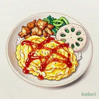 とろとろ卵のオムライスセット