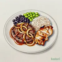 オニオンソースハンバーグセット