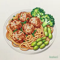 鶏つくねと上海風焼きそばセット