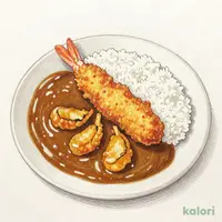 【オリジナルソース】海鮮フライ盛り合わせカレー